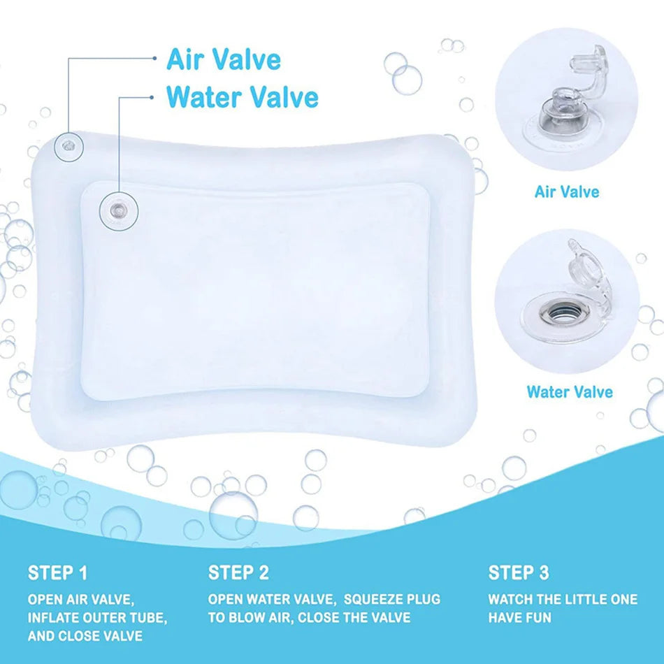 Baby Inflatable Water Play Mat | Tummy Time Activity Pad