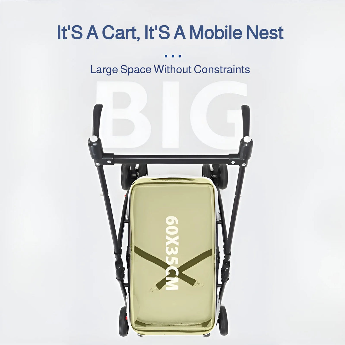 Pet Stroller for Cats & Small/Medium Dogs – One-Touch Folding | 360° Rotating Front Wheels | Stylish & Durable