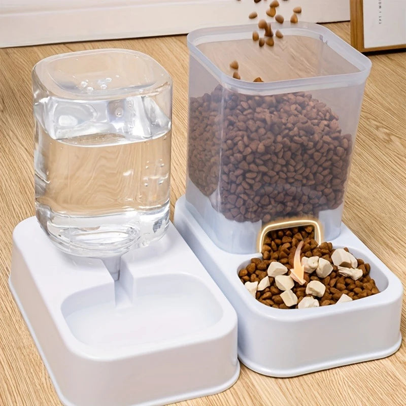 Automatic Cat & Dog Feeder with Drinker | Smart Portion Control Food & Water Set