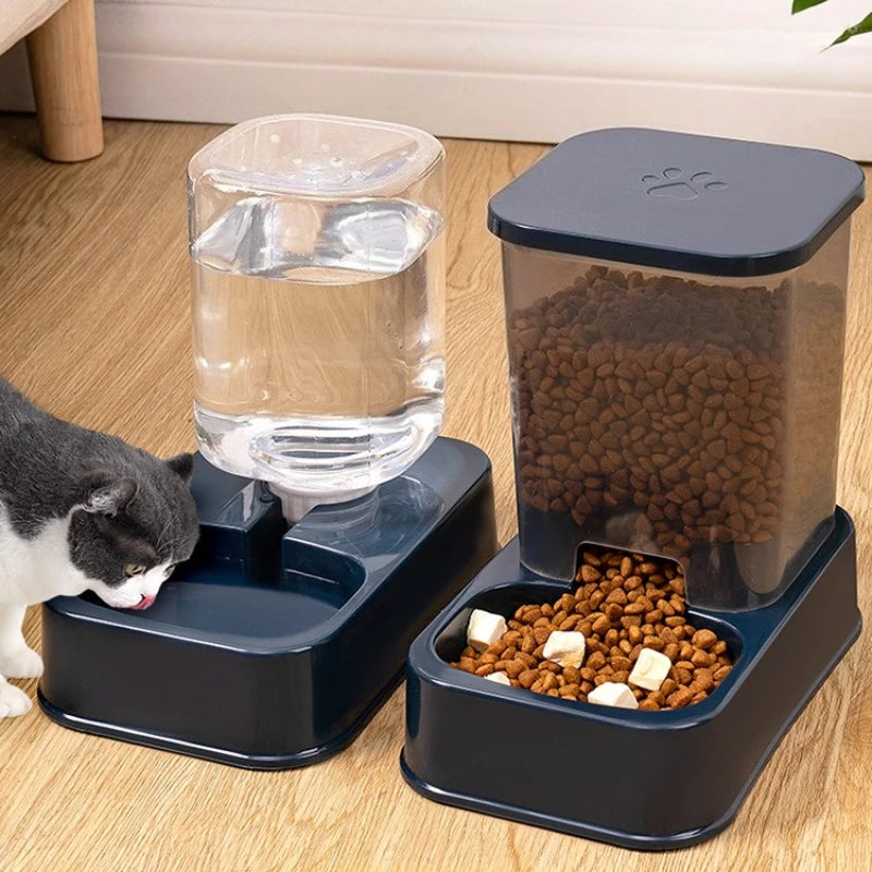 Automatic Cat & Dog Feeder with Drinker | Smart Portion Control Food & Water Set