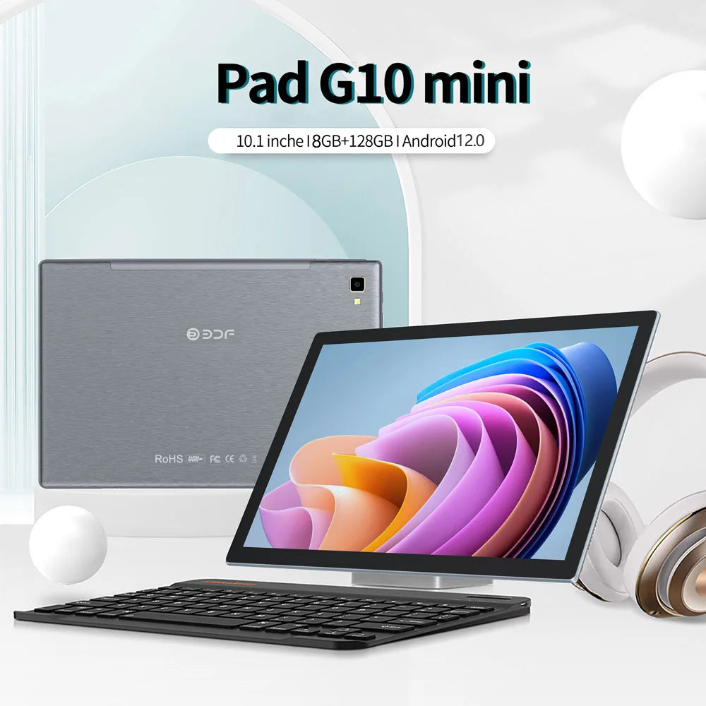 BDF 10.1" Android Tablet – Octa-Core | 8GB RAM | 128GB ROM | Dual SIM 4G LTE