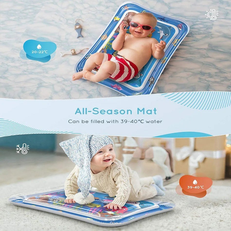 Baby Inflatable Water Play Mat | Tummy Time Activity Pad