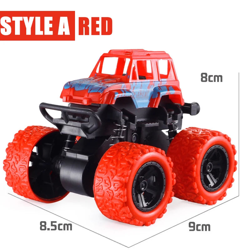 Pull Back Inertial Rotation Car – 4WD Off-Road SUV Racing Toy