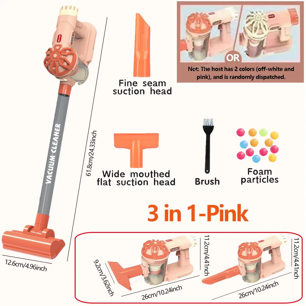 Kids Simulation Electric Vacuum Cleaner | Educational Role Play Cleaning Toy Set
