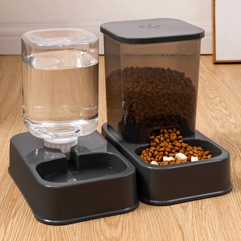 Automatic Cat & Dog Feeder with Drinker | Smart Portion Control Food & Water Set