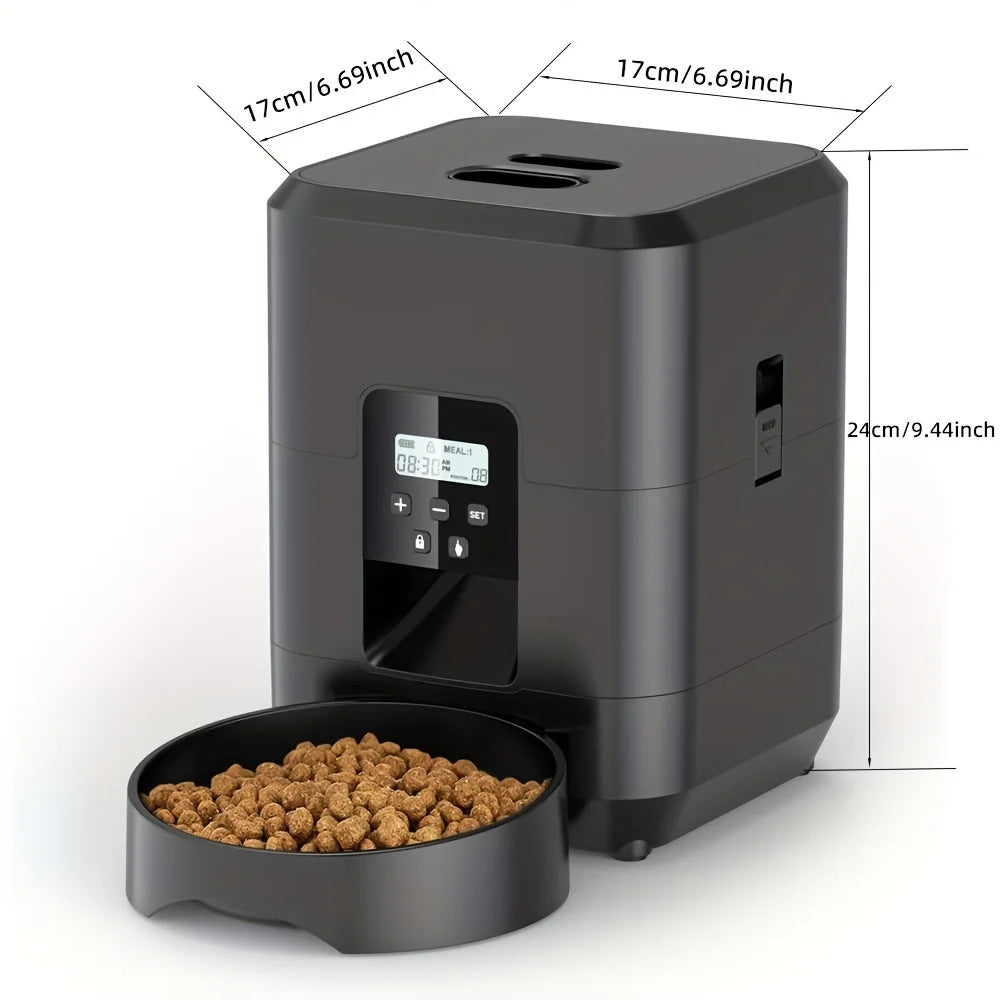 2L Smart Automatic Cat & Dog Feeder with APP Control | Timed Food Dispenser & Water Bowl Combo