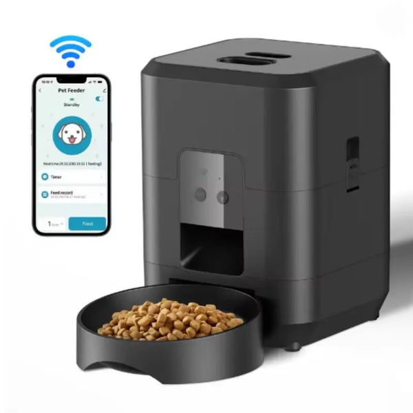 Smart Automatic Pet Feeder – Timed Cat & Dog Food Dispenser with LCD Display | Portion Control | Battery Operated