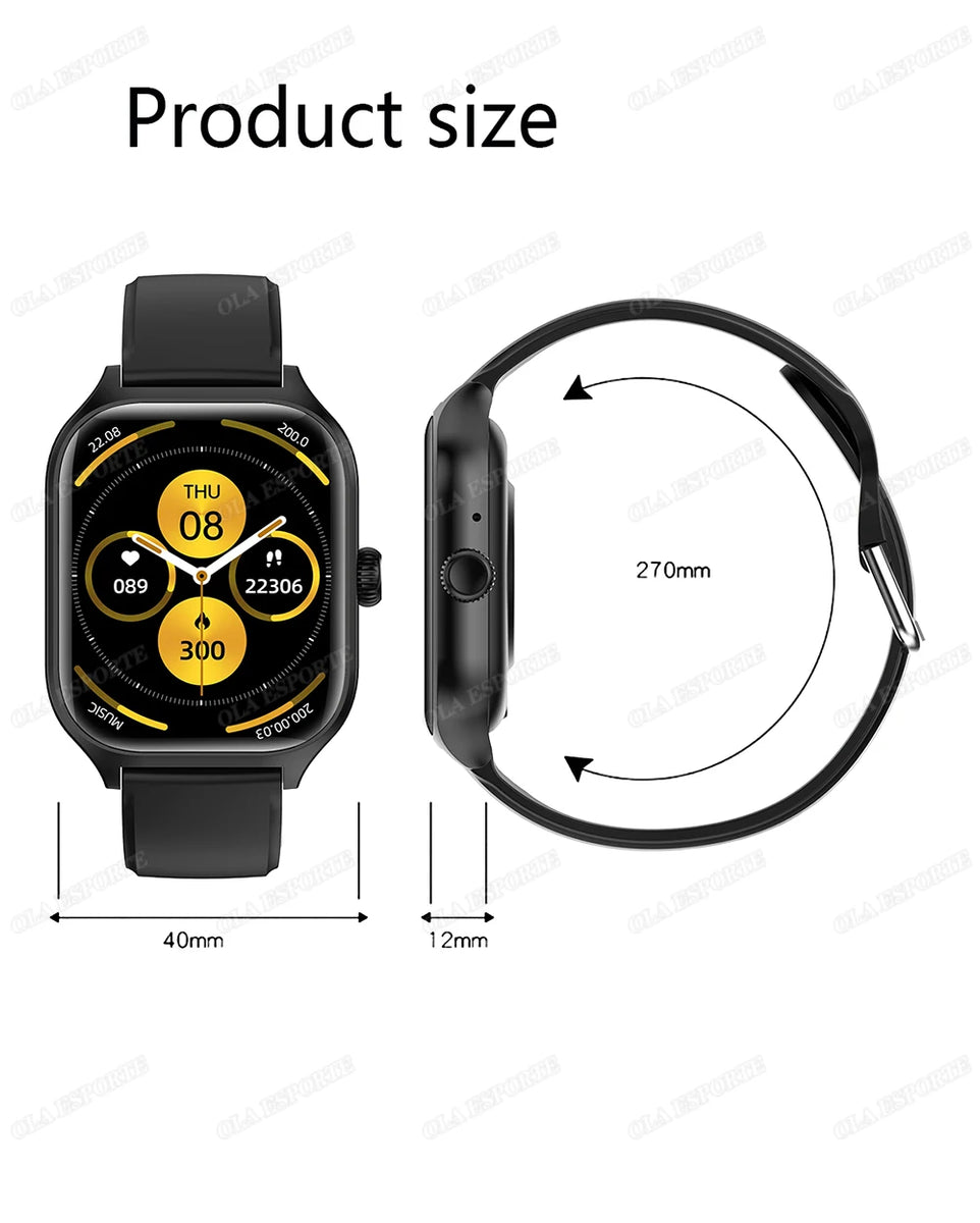 Smart Watch for Android & iOS – 1.83” HD Display with Bluetooth Calling