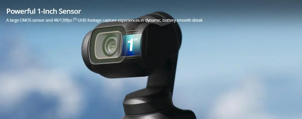 DJI Osmo Pocket 3 — Pocket-Sized 4K Camera with 1-Inch CMOS, 120fps & Rotatable 2" Screen