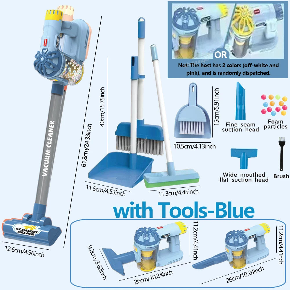 Kids Simulation Electric Vacuum Cleaner | Educational Role Play Cleaning Toy Set