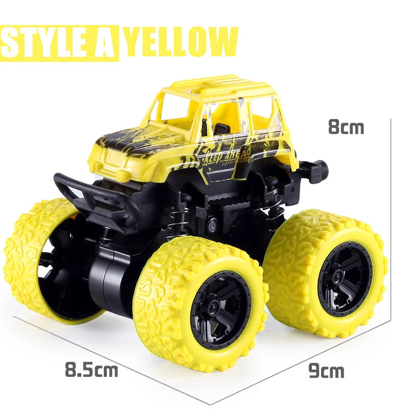Pull Back Inertial Rotation Car – 4WD Off-Road SUV Racing Toy