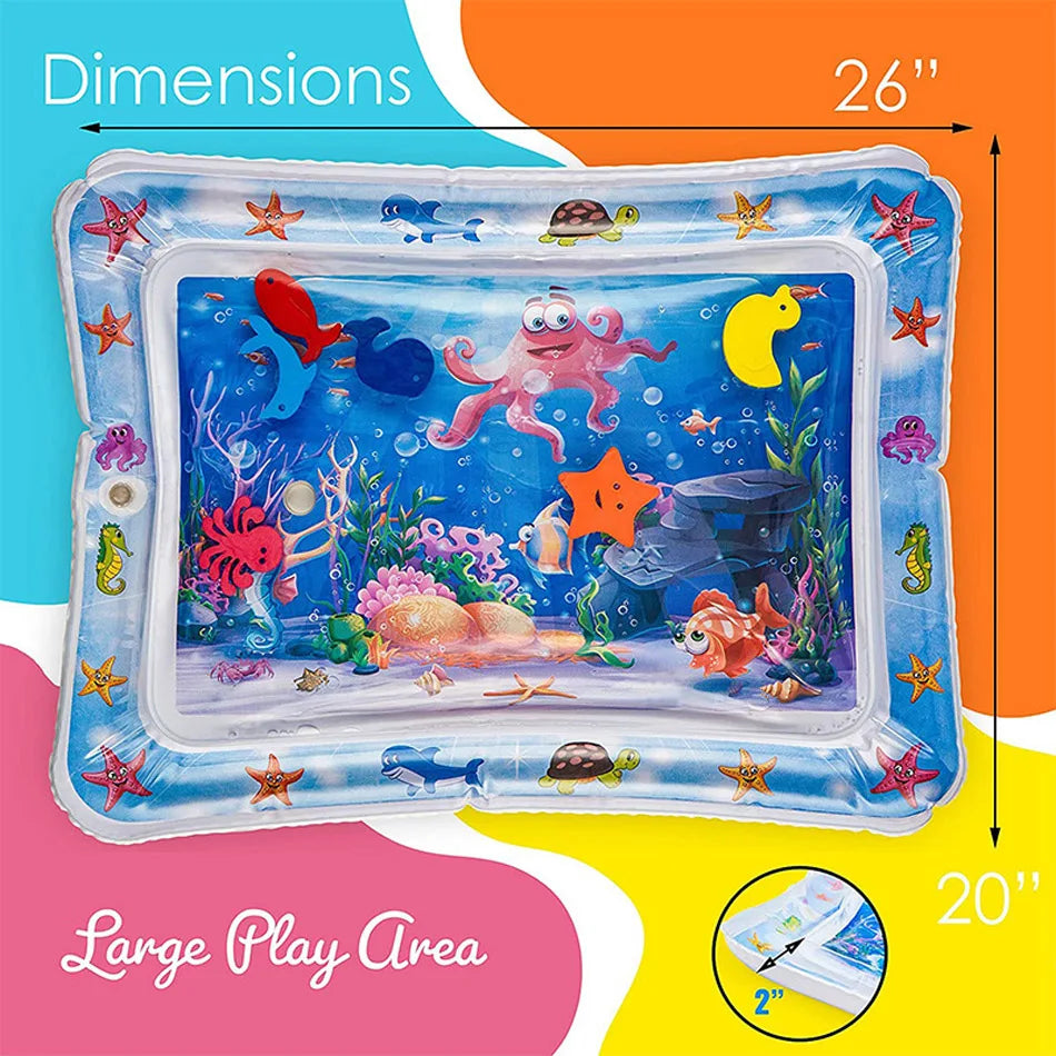 Baby Inflatable Water Play Mat | Tummy Time Activity Pad
