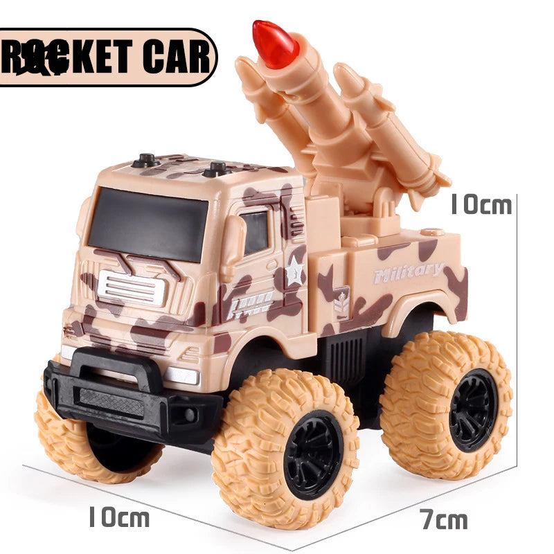 Pull Back Inertial Rotation Car – 4WD Off-Road SUV Racing Toy