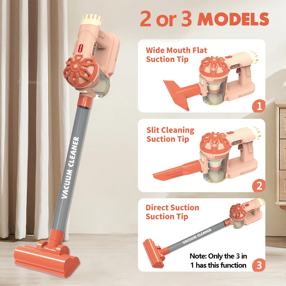 Kids Simulation Electric Vacuum Cleaner | Educational Role Play Cleaning Toy Set