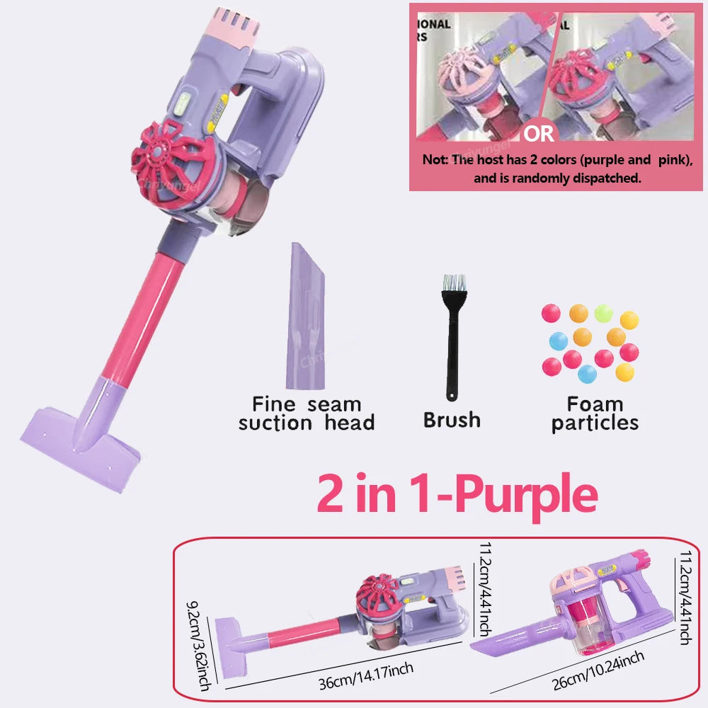 Kids Simulation Electric Vacuum Cleaner | Educational Role Play Cleaning Toy Set