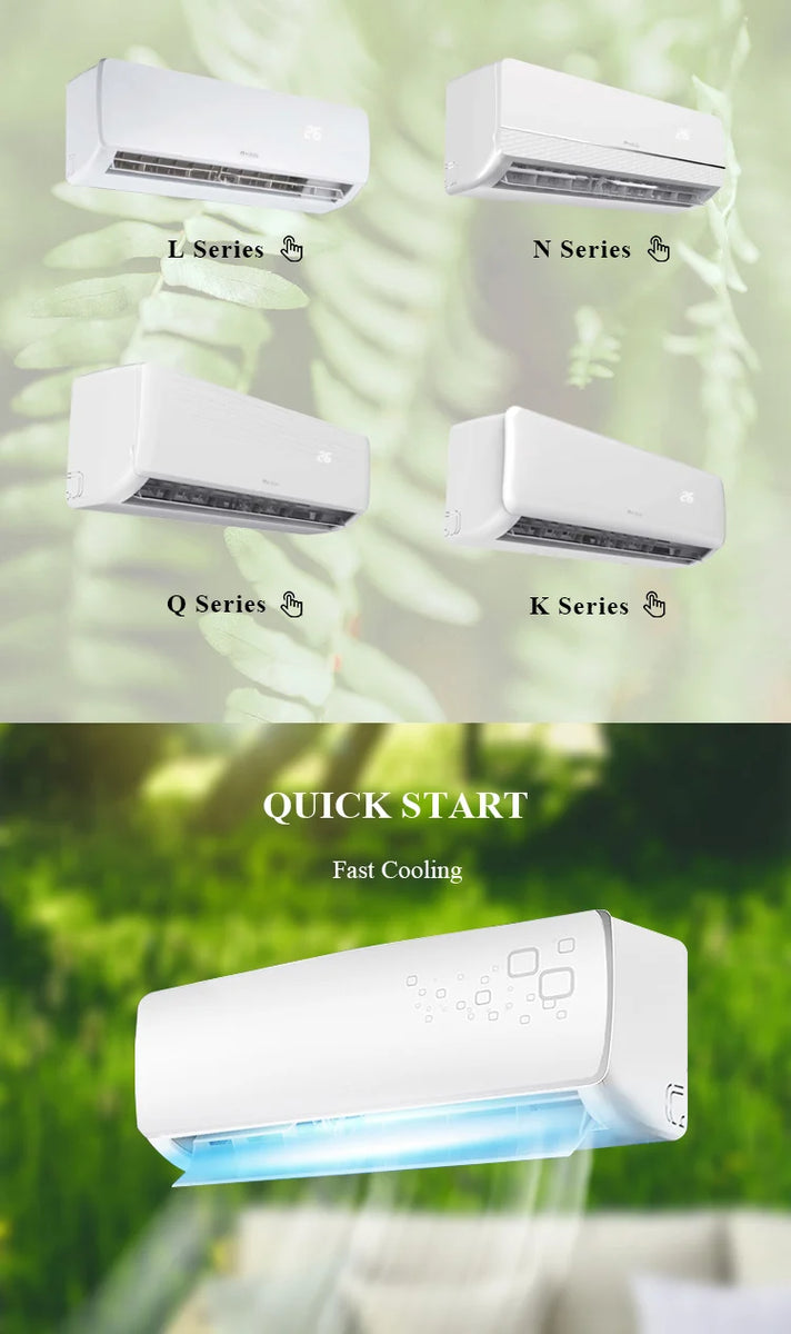 18,000 BTU Wall-Mounted Ductless Mini Split Air Conditioner – Cooling & Heating