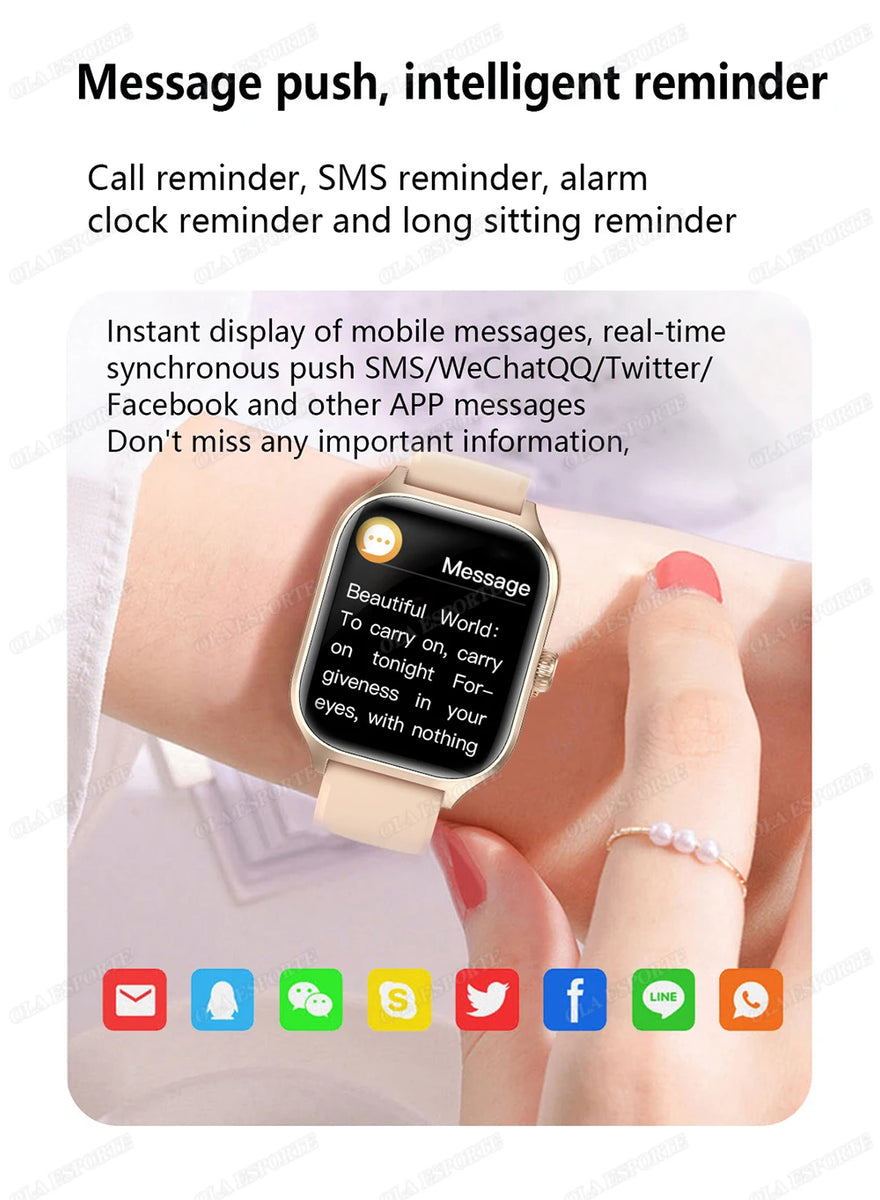 Smart Watch for Android & iOS – 1.83” HD Display with Bluetooth Calling