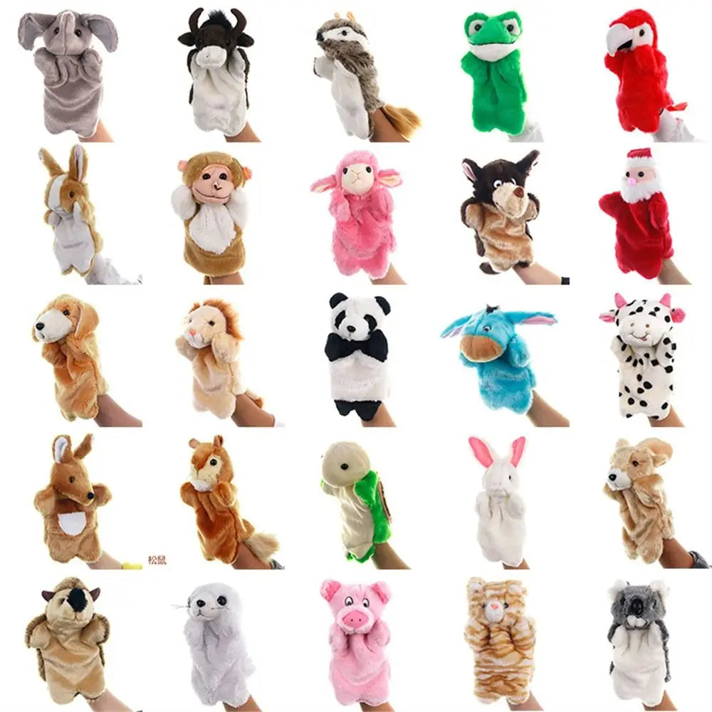 Animal Hand Puppet – Cute Cat Plush Doll for Storytelling & Play | Soft Cartoon Puppet Toy