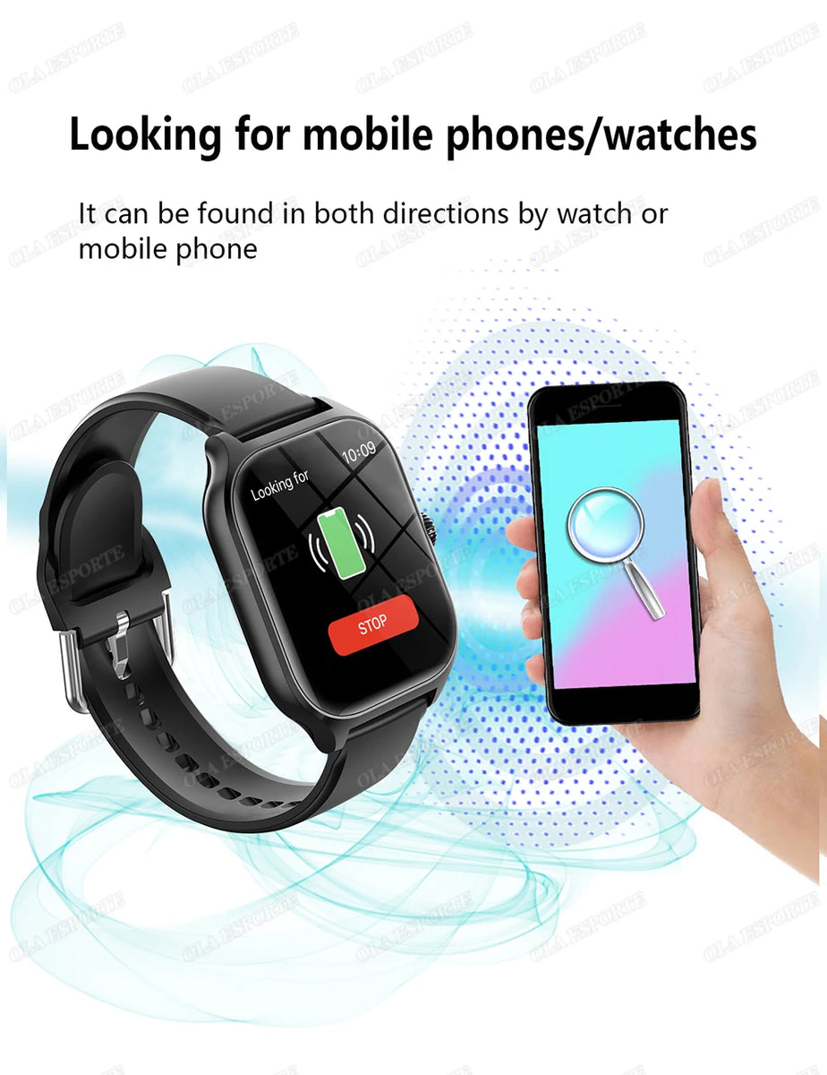Smart Watch for Android & iOS – 1.83” HD Display with Bluetooth Calling