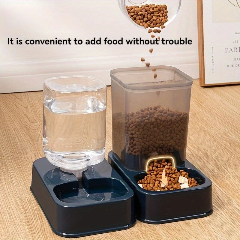 Automatic Cat & Dog Feeder with Drinker | Smart Portion Control Food & Water Set
