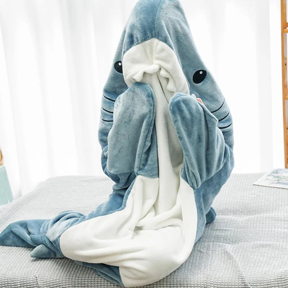 Cartoon Shark Sleeping Bag Pajamas