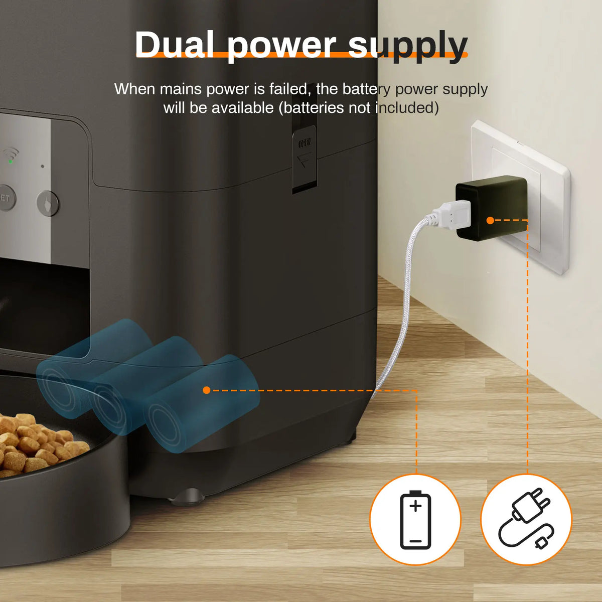 2L Smart Automatic Cat & Dog Feeder with APP Control | Timed Food Dispenser & Water Bowl Combo