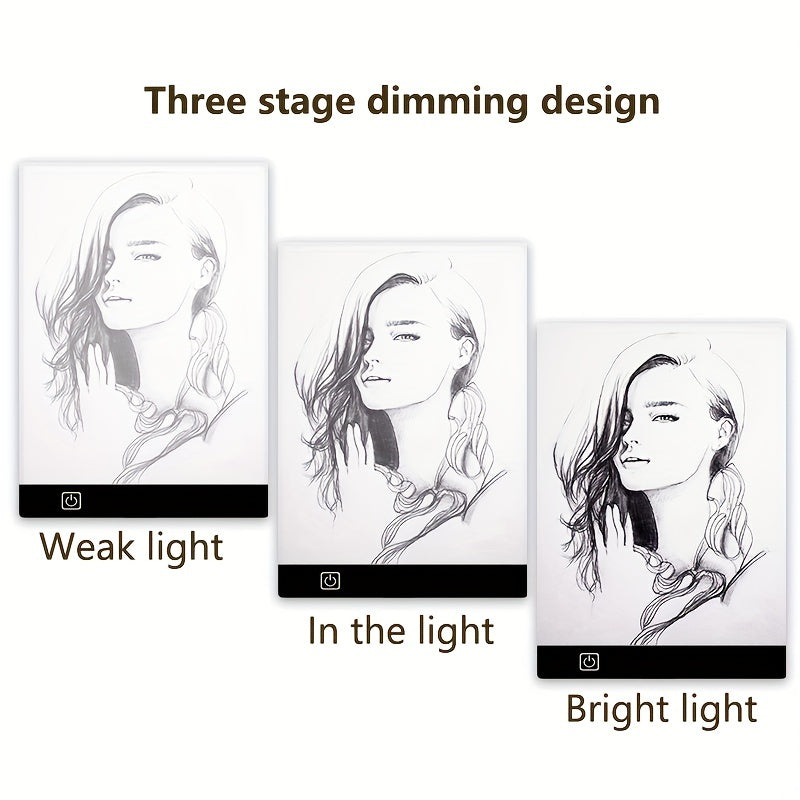LED Drawing Copy Board for Kids – 3-Level Dimmable Painting Tablet