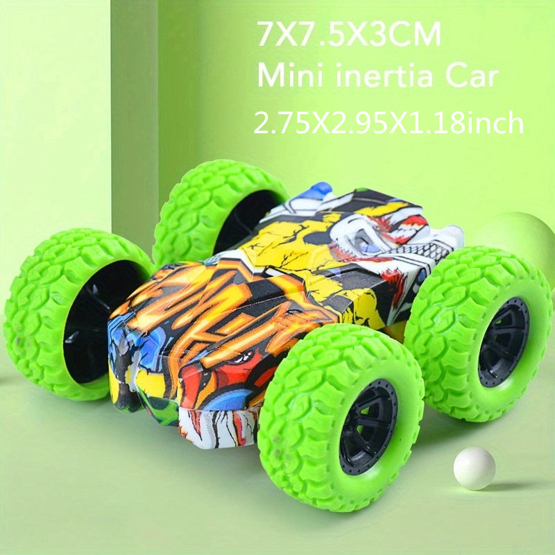 Double-Side Vehicle Inertia Toy Car – Safe & Shatter-Proof Fun for Kids
