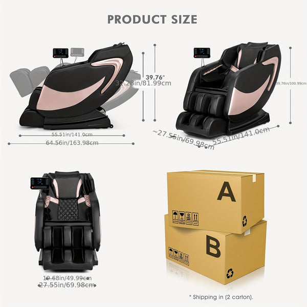 Ergonomic Zero Gravity Massage Chair with Heat Therapy