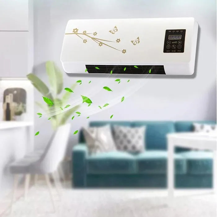 Mini Wall-Mounted Air Conditioner & Space Heater – Cooling & Heating with Remote Control