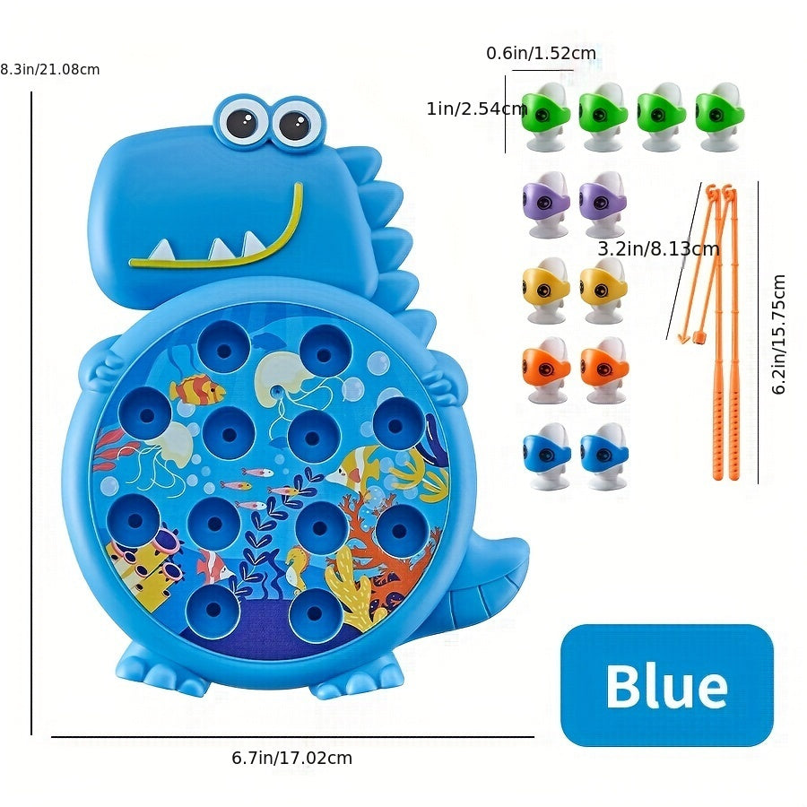 Dinosaur Fishing Plate Toy – Magnetic Puzzle Game for Kids