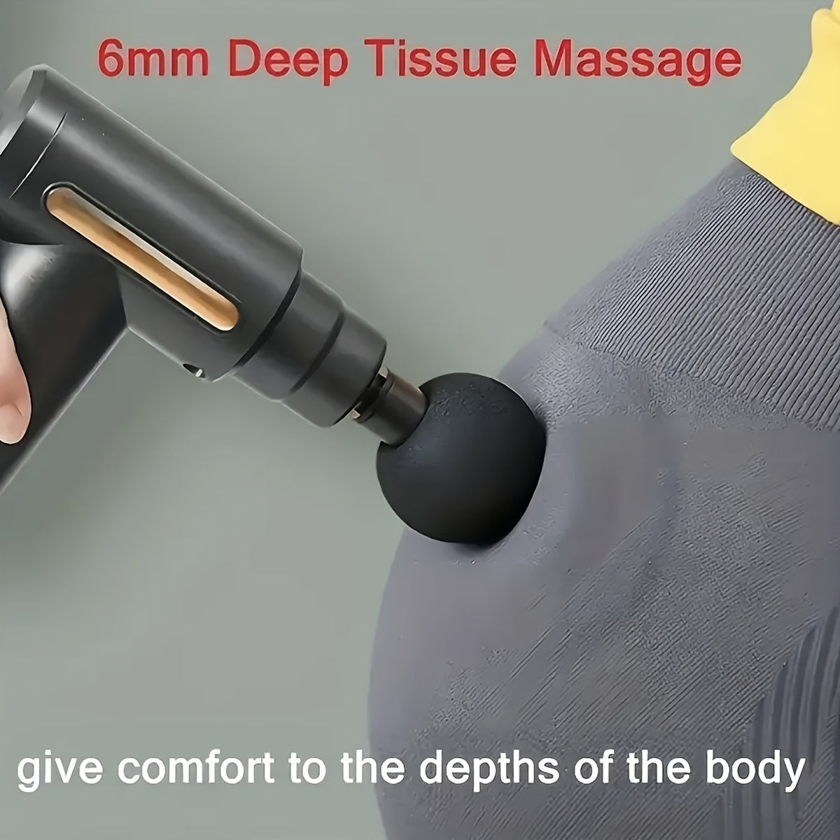 High Power Full Body Relaxation Massager – Rechargeable Deep Tissue Massage Gun (4 Heads)
