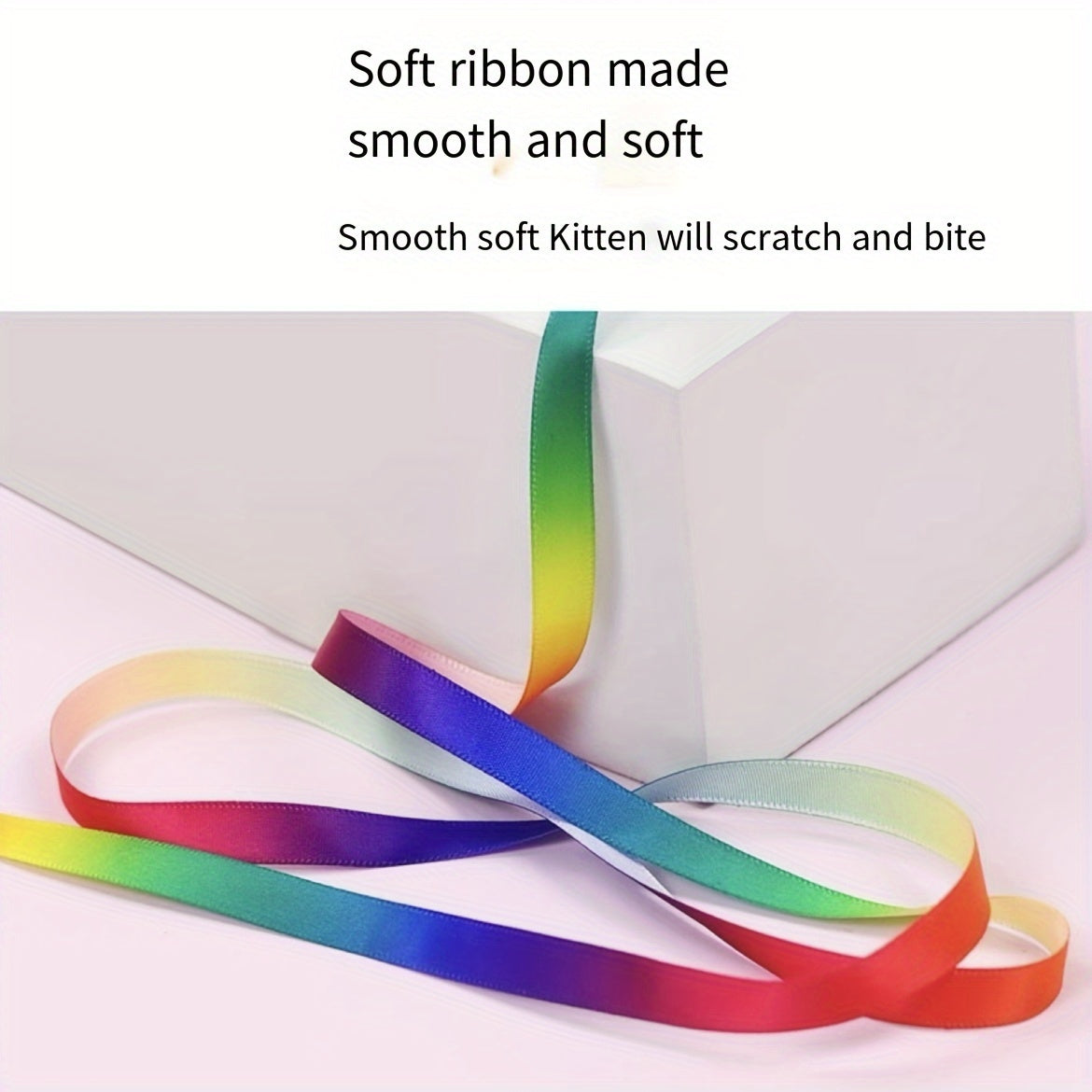 Interactive Cat Toy – Cute Ribbon Teaser Stick