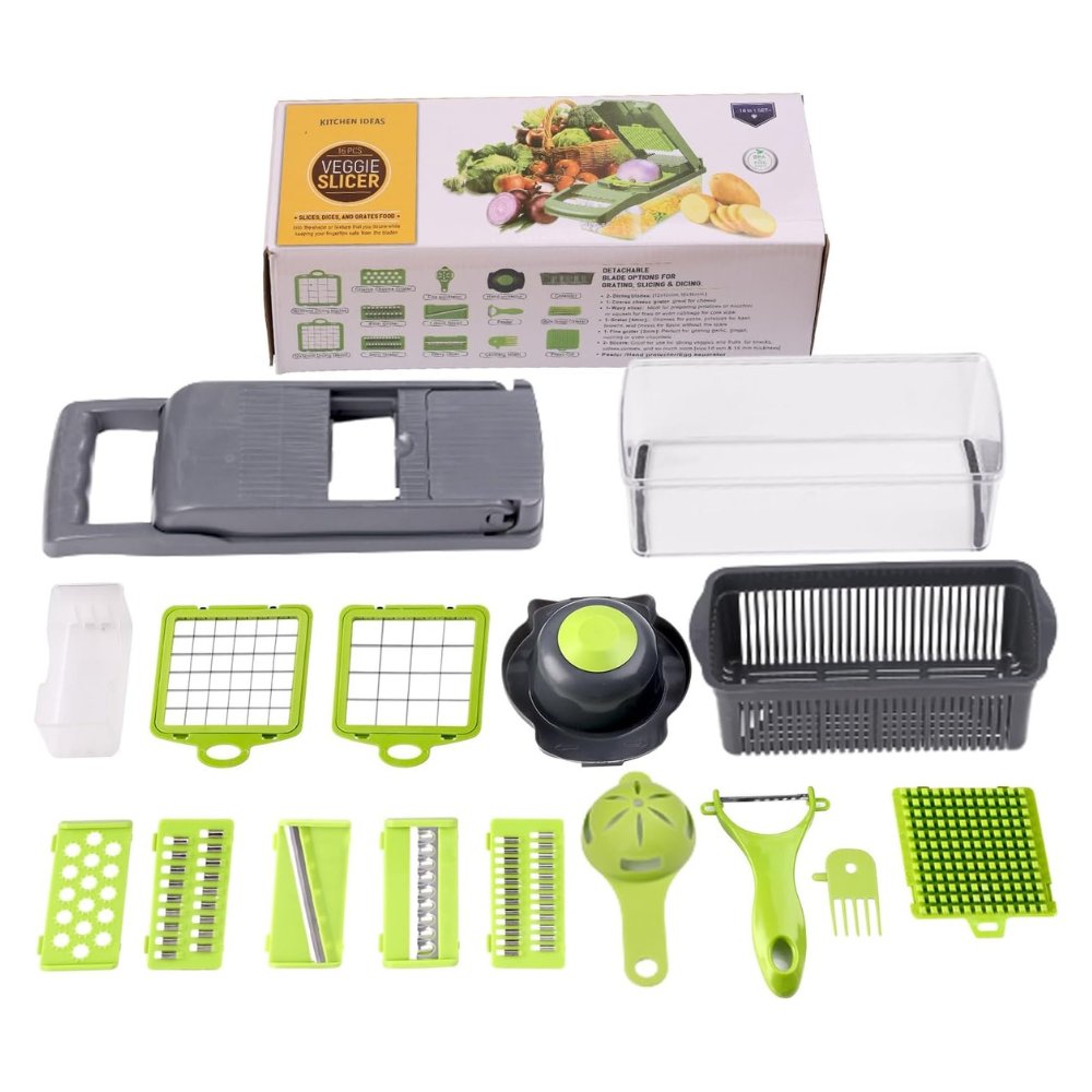 16-in-1 Multifunctional Vegetable Chopper | Time-Saving Food Prep Tool