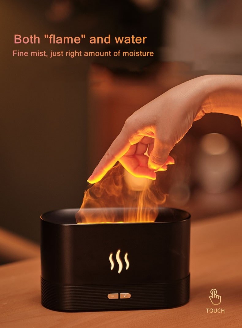 Ultrasonic USB Fire Essential Oil Aroma Diffuser